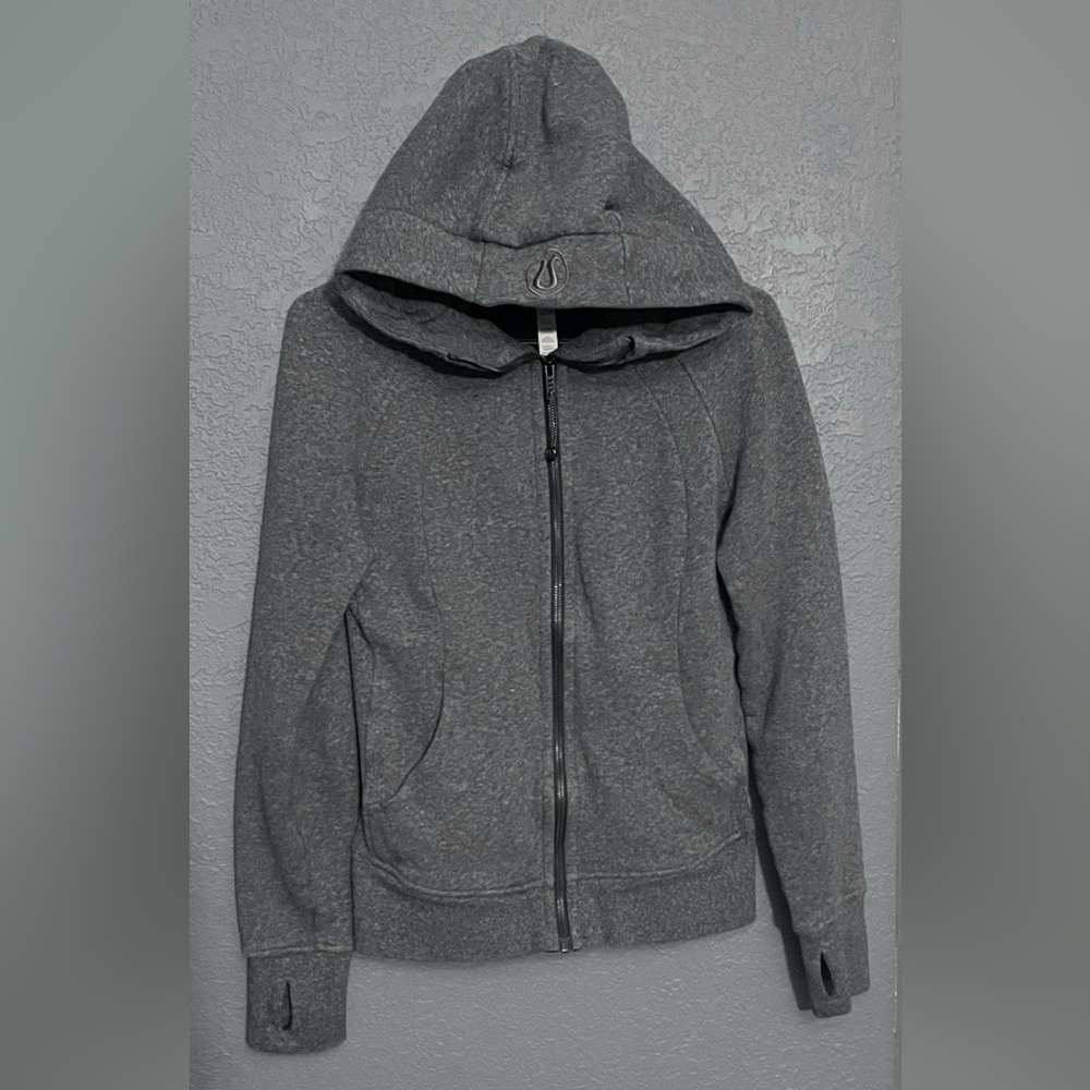Women’s Lululemon Scuba FullZip Charcoal Hoodie